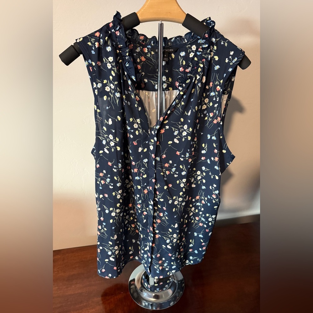 41 Hawthorn Orlee Mixed Material Sleeveless Top XL